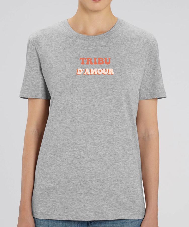 Tee-shirt - Gris - Tribu d'amour funky Pour femme-2