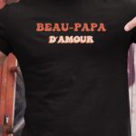Tee-shirt - Noir - Beau-Papa d'amour funky Pour homme-1