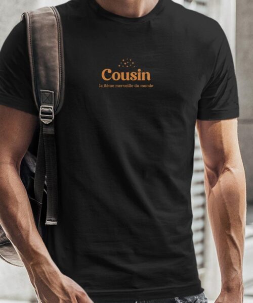 Tee-shirt - Noir - Cousin la 8ième merveille du monde VF Pour homme-2.jpg