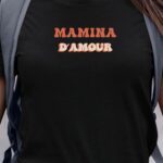 Tee-shirt - Noir - Mamina d'amour funky Pour femme-1