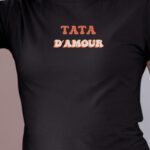 Tee-shirt - Noir - Tata d'amour funky Pour femme-1