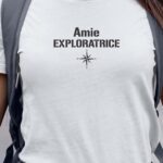 T-Shirt Blanc Amie exploratrice Pour femme-1