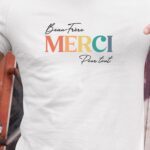 T-Shirt Blanc Beau-Frère merci pour tout Pour homme-1