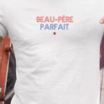 T-Shirt Blanc Beau-Père parfait Pour homme-1
