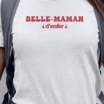 T-Shirt Blanc Belle-Maman d'enfer Pour femme-1