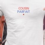 T-Shirt Blanc Cousin parfait Pour homme-1