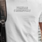 T-Shirt Blanc Famille ROCKSTAR Pour homme-1