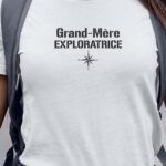 T-Shirt Blanc Grand-Mère exploratrice Pour femme-1