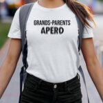 T-Shirt Blanc Grands-Parents apéro face Pour femme-2