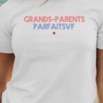 T-Shirt Blanc Grands-Parents parfaits Pour femme-1