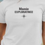 T-Shirt Blanc Mamie exploratrice Pour femme-1
