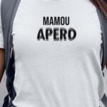 T-Shirt Blanc Mamou apéro face Pour femme-1