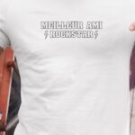 T-Shirt Blanc Meilleur Ami ROCKSTAR Pour homme-1