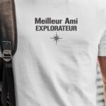 T-Shirt Blanc Meilleur Ami explorateur Pour homme-1