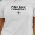 T-Shirt Blanc Petite-Soeur exploratrice Pour femme-1