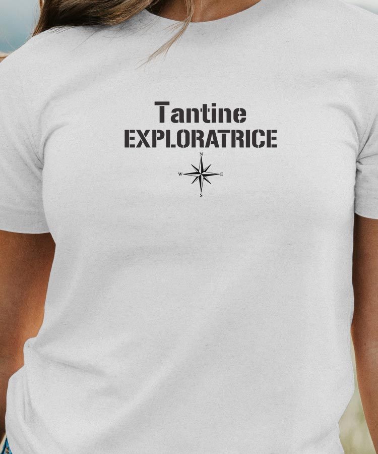 T-Shirt Blanc Tantine exploratrice Pour femme-1