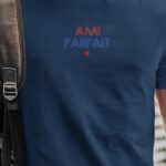 T-Shirt Bleu Marine Ami parfait Pour homme-1