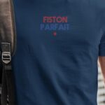 T-Shirt Bleu Marine Fiston parfait Pour homme-1