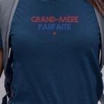 T-Shirt Bleu Marine Grand-Mère parfaite Pour femme-1