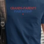 T-Shirt Bleu Marine Grands-Parents parfaits Pour homme-1