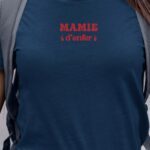 T-Shirt Bleu Marine Mamie d'enfer Pour femme-1