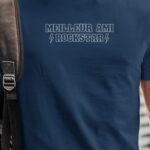 T-Shirt Bleu Marine Meilleur Ami ROCKSTAR Pour homme-1