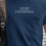 T-Shirt Bleu Marine Neveu ROCKSTAR Pour homme-1