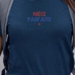 T-Shirt Bleu Marine Nièce parfaite Pour femme-1