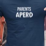 T-Shirt Bleu Marine Parents apéro face Pour homme-1