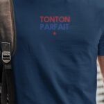 T-Shirt Bleu Marine Tonton parfait Pour homme-1