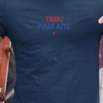 T-Shirt Bleu Marine Tribu parfaite Pour homme-1