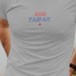 T-Shirt Gris Ami parfait Pour homme-1
