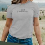 T-Shirt Gris Amie ROCKSTAR Pour femme-2