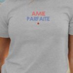 T-Shirt Gris Amie parfaite Pour femme-1