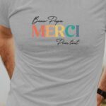 T-Shirt Gris Beau-Papa merci pour tout Pour homme-1