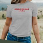 T-Shirt Gris Belle-Maman d'enfer Pour femme-2
