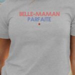 T-Shirt Gris Belle-Maman parfaite Pour femme-1