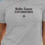 T-Shirt Gris Belle-Soeur exploratrice Pour femme-1