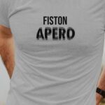 T-Shirt Gris Fiston apéro face Pour homme-1