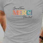 T-Shirt Gris Grand-Frère merci pour tout Pour homme-1