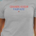 T-Shirt Gris Grande-Soeur parfaite Pour femme-1
