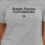 T-Shirt Gris Grands-Parents d'explorateurs Pour femme-1