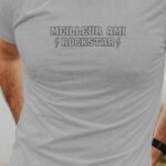 T-Shirt Gris Meilleur Ami ROCKSTAR Pour homme-1