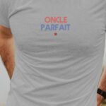 T-Shirt Gris Oncle parfait Pour homme-1