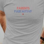 T-Shirt Gris Parents parfaits Pour homme-1