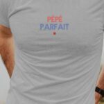 T-Shirt Gris Pépé parfait Pour homme-1