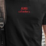 T-Shirt Noir Ami d'enfer Pour homme-1