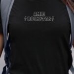 T-Shirt Noir Amie ROCKSTAR Pour femme-1
