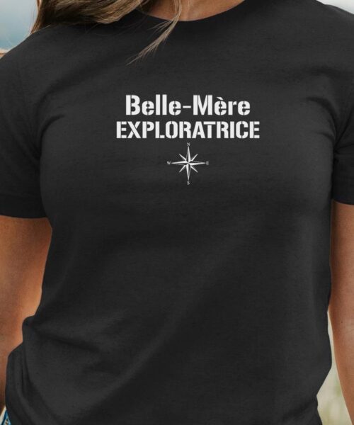 T-Shirt Noir Belle-Mère exploratrice Pour femme-1