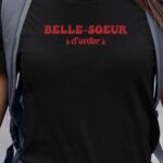 T-Shirt Noir Belle-Soeur d'enfer Pour femme-1